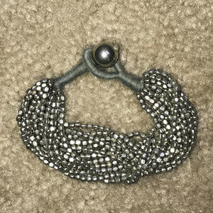 Silver Bracelet with Ball at End